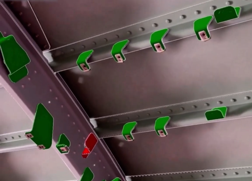 Live tablet feed of AR scan